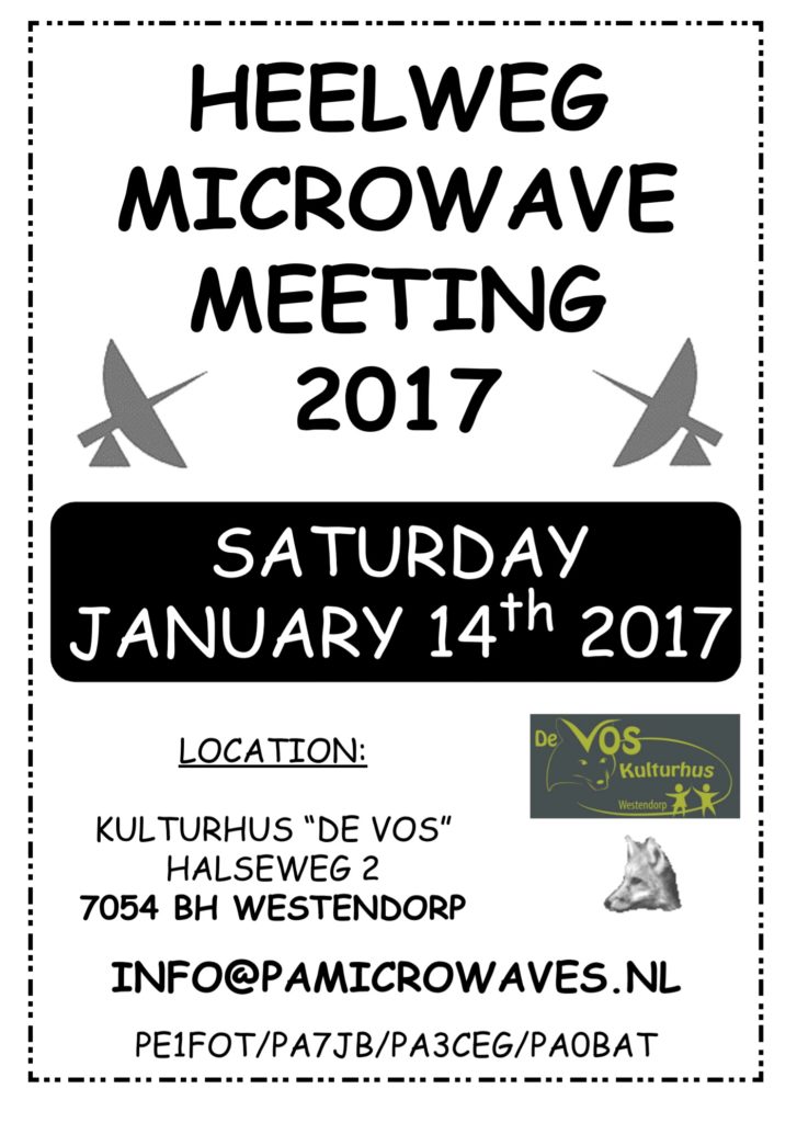 Heelweg Microwave meeting 2017 aanstaande zaterdag