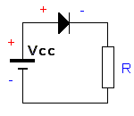 Diode dans le sens passant